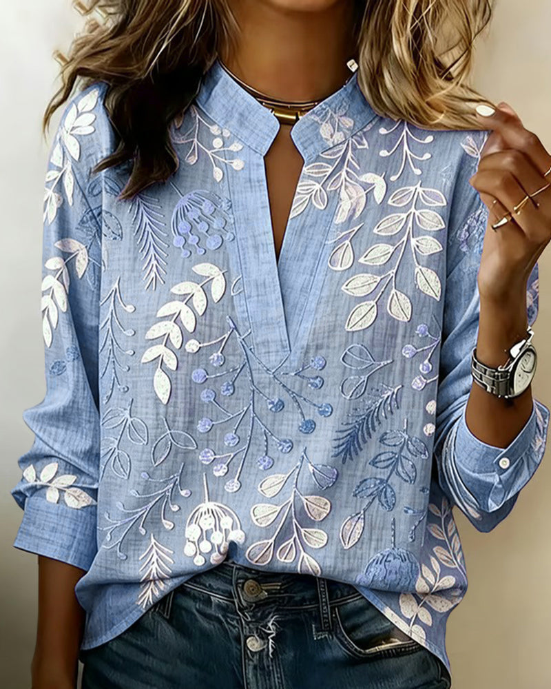 Kenzie | Bluse mit sanftem V-Design