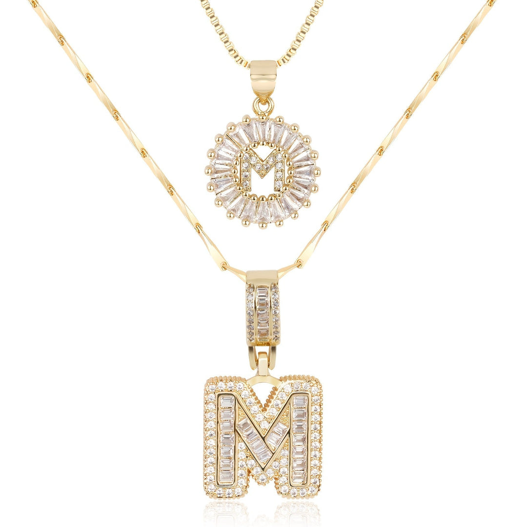Primrose | Initialen-Halsketten mit 14k Diamanten (2 Stück)