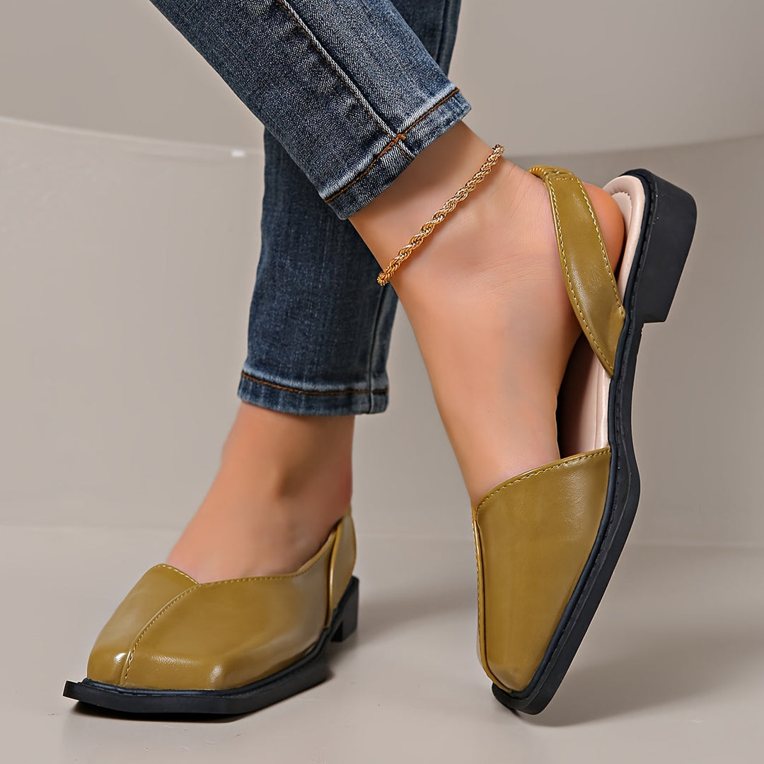 Darya | Elegante Sandalen mit Blockabsatz und quadrater Spitze