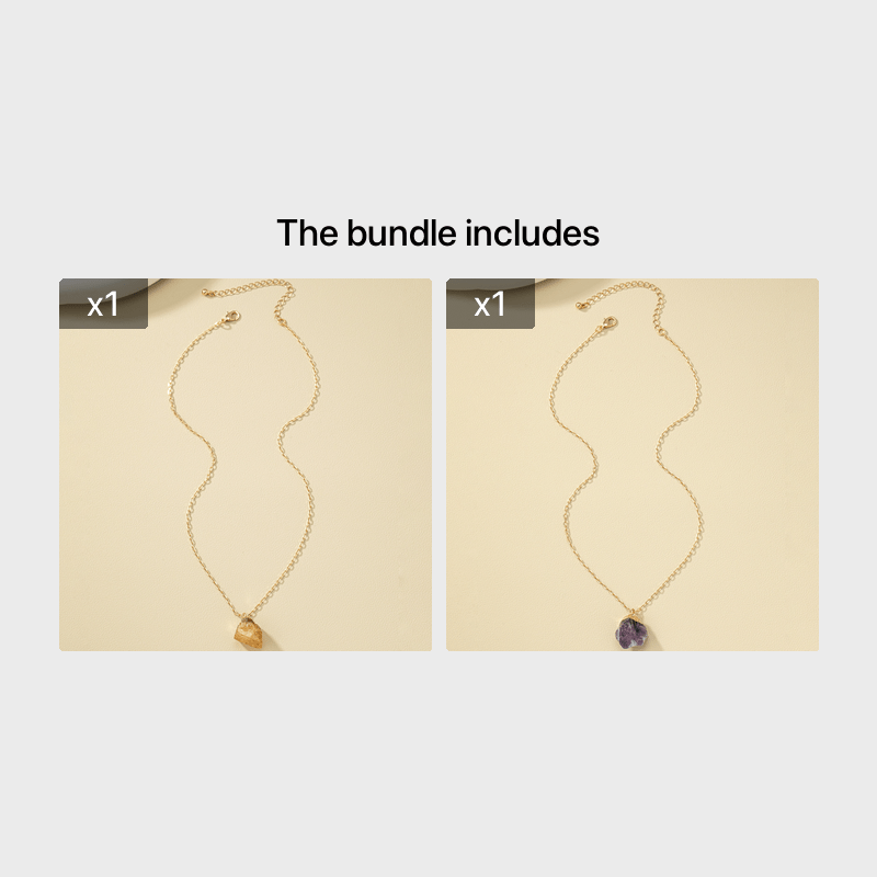 Taria | Minimalistische Halskette mit unregelmäßigem Anhänger aus 14K vergoldetem Material