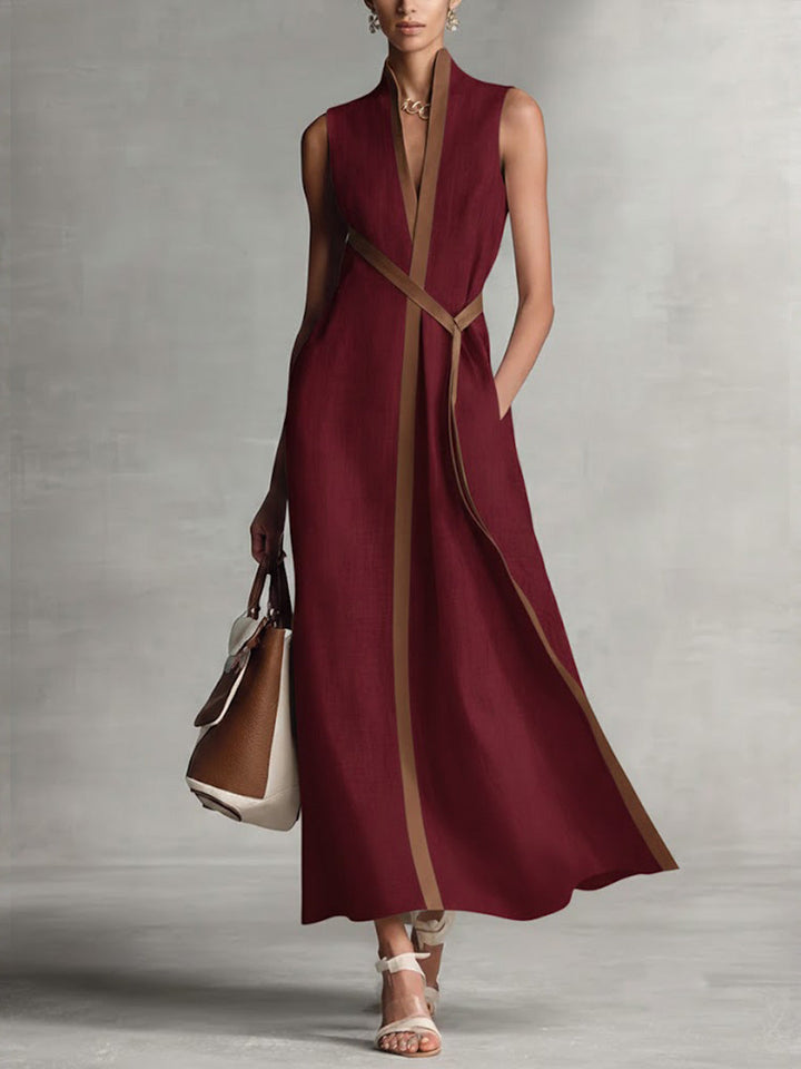 Bexley | Fließendes Maxikleid mit Wickeldesign
