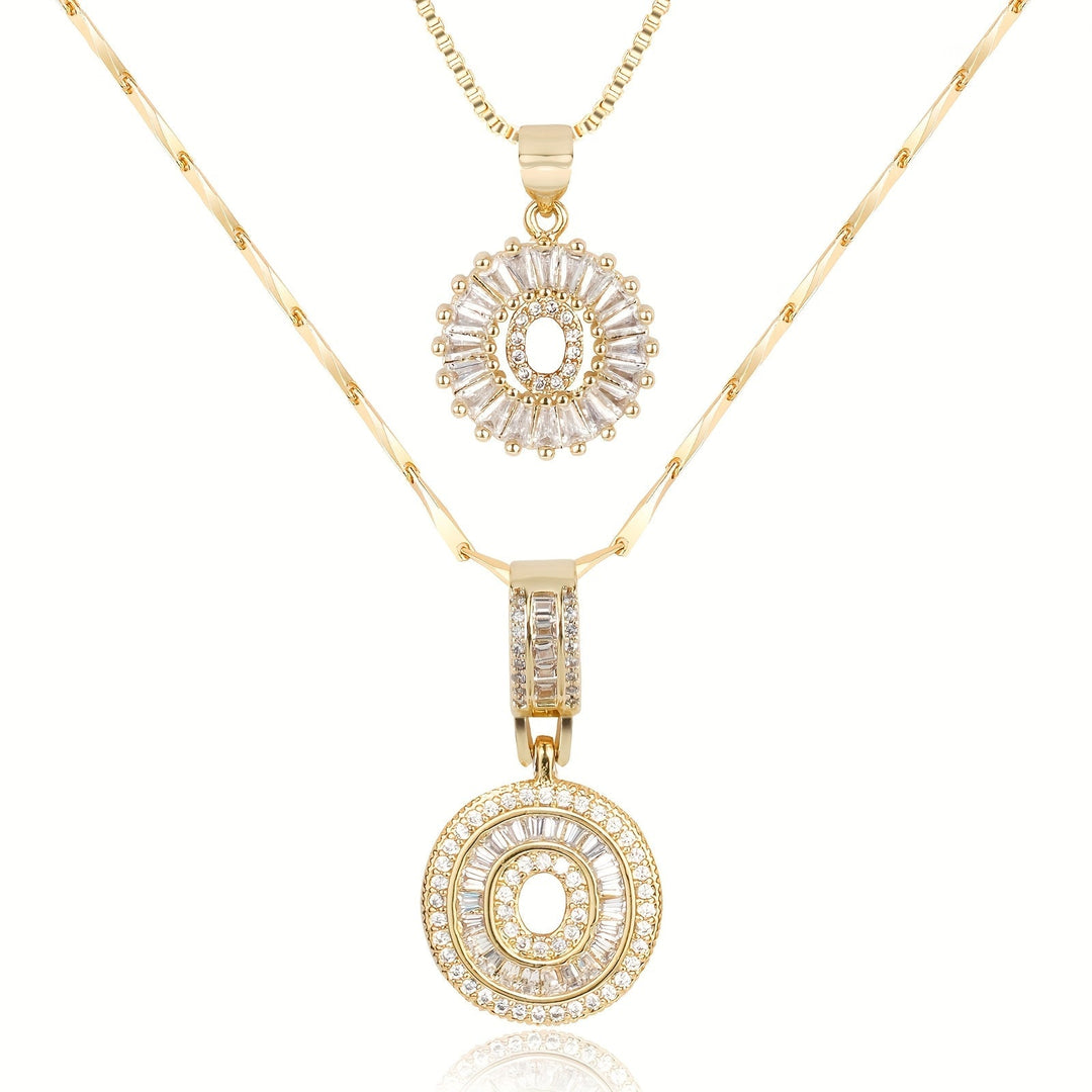 Primrose | Initialen-Halsketten mit 14k Diamanten (2 Stück)