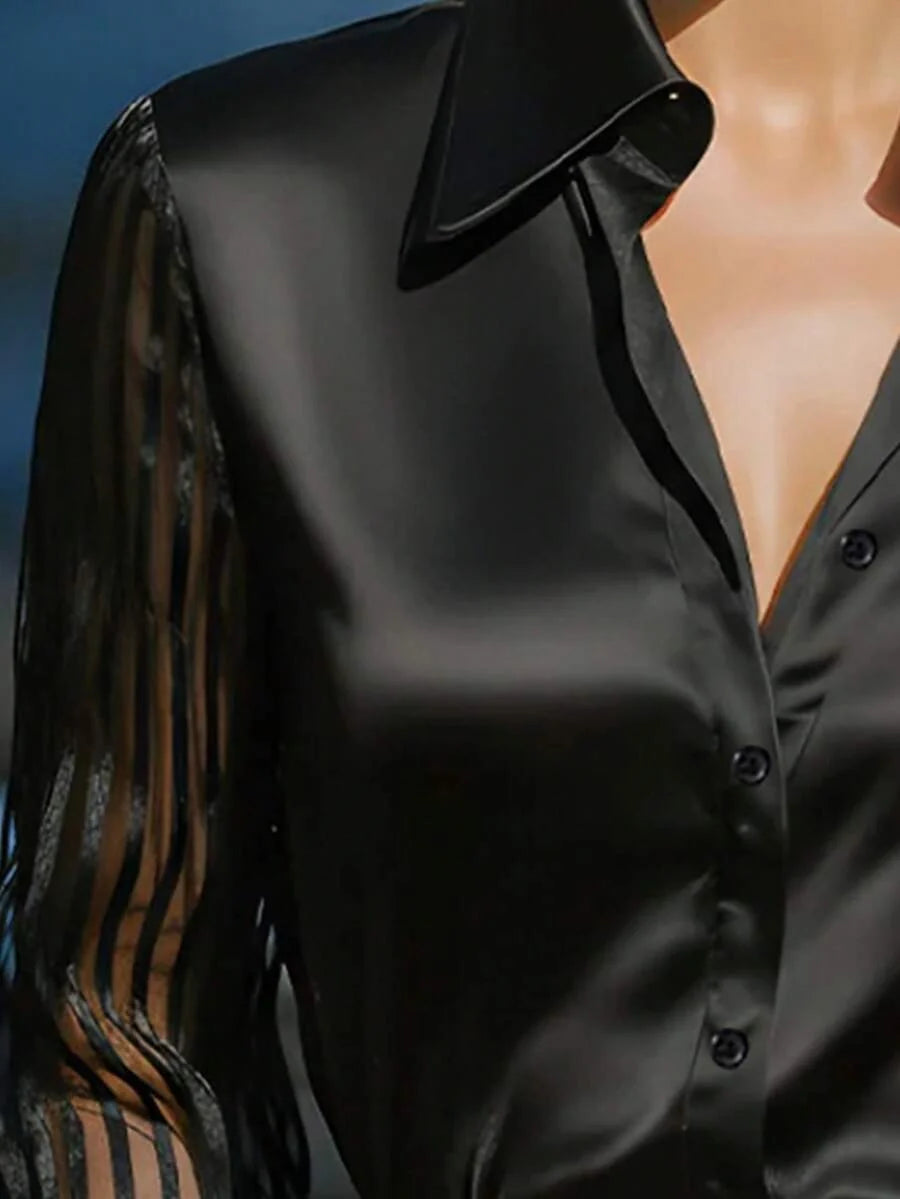 Ellery | Elegante Bluse mit Transparenten Ärmeln