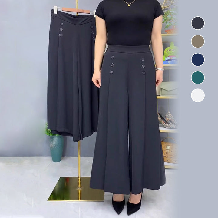Ansira | Elegante, weit geschnittene Plissee-Hosen