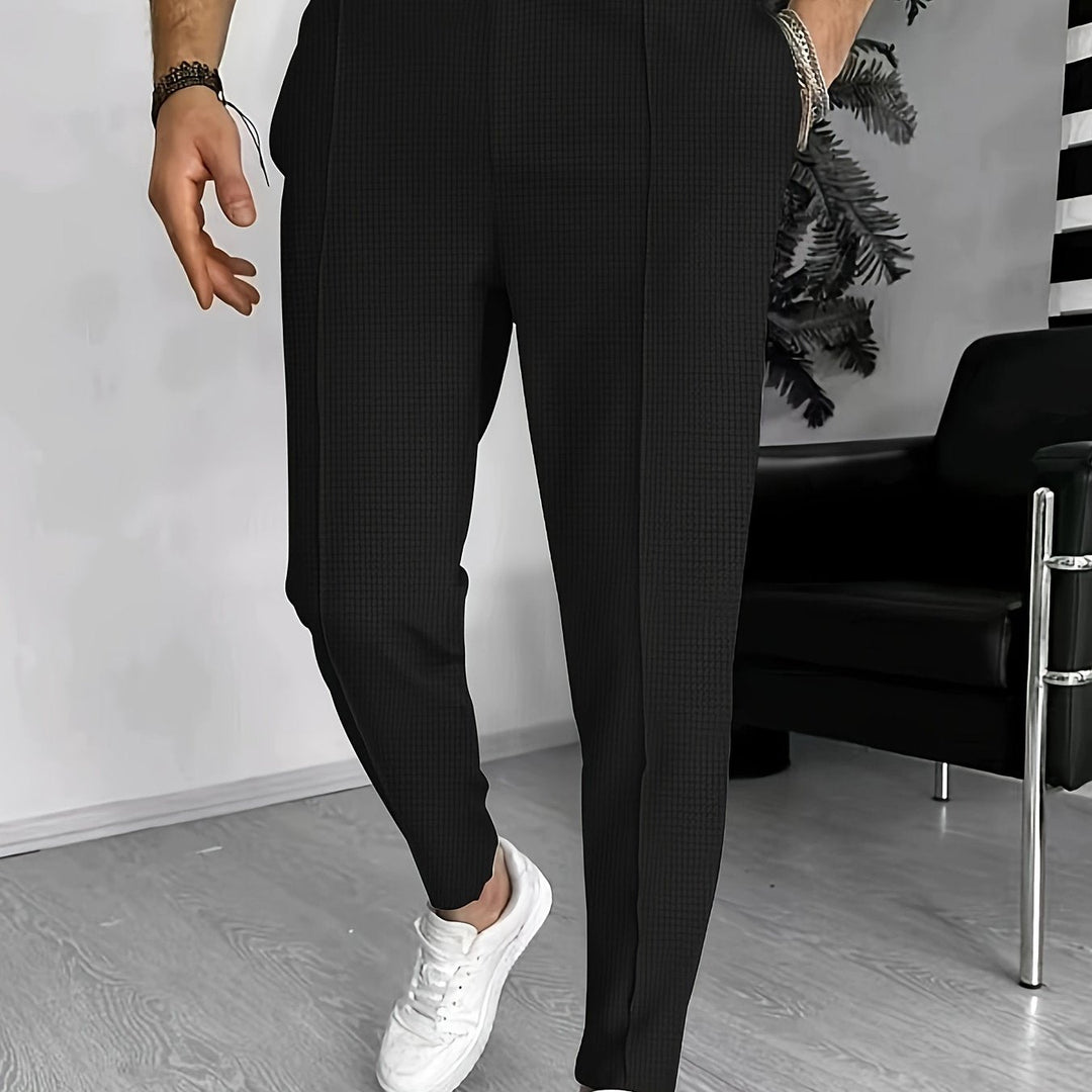 Yaxolt | Texturierte Hose mit Relaxed Fit und maximalem Komfort
