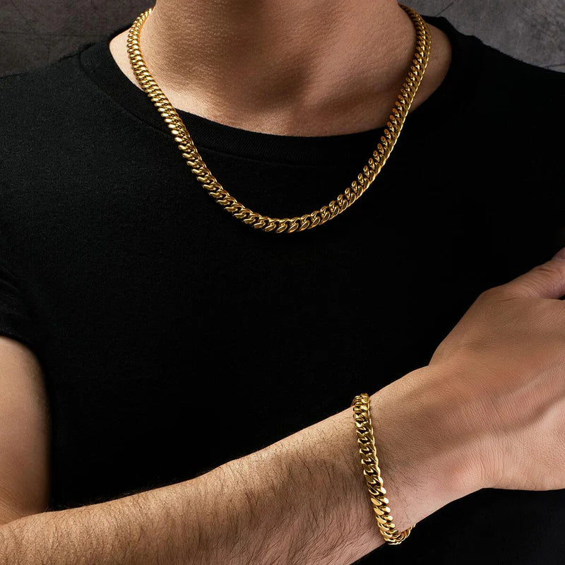 Reid | Set aus Kette und Armband für Männer mit kühnen Stil