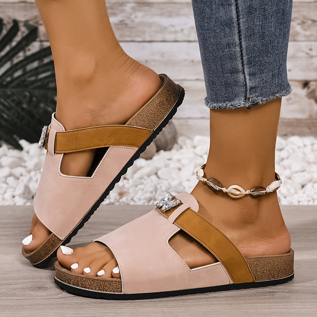 Yelena | Vintage-Stil Offene Sandalen