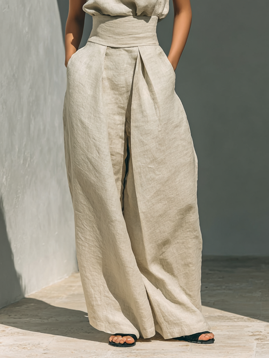 Jorevia | MINIMALISTISCHES SET MIT WEITEN HOSEN