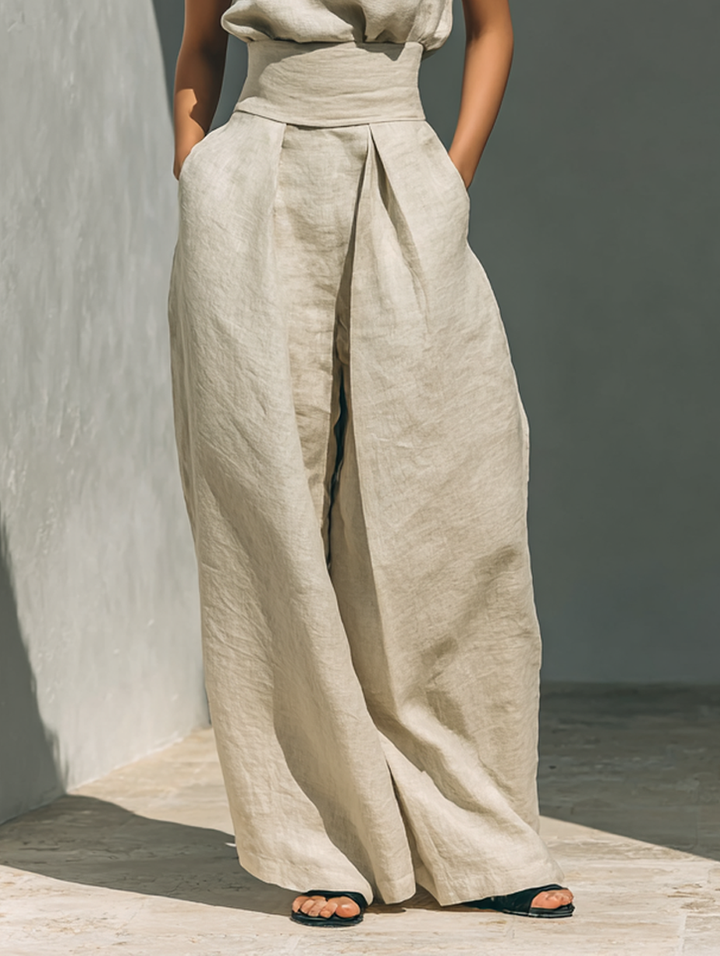 Jorevia | MINIMALISTISCHES SET MIT WEITEN HOSEN