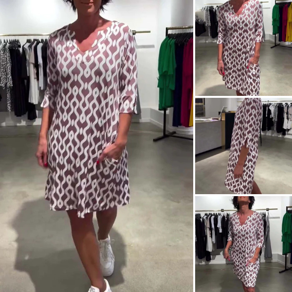 Brisa | Midi-Kleid Marga mit exklusivem Kragen