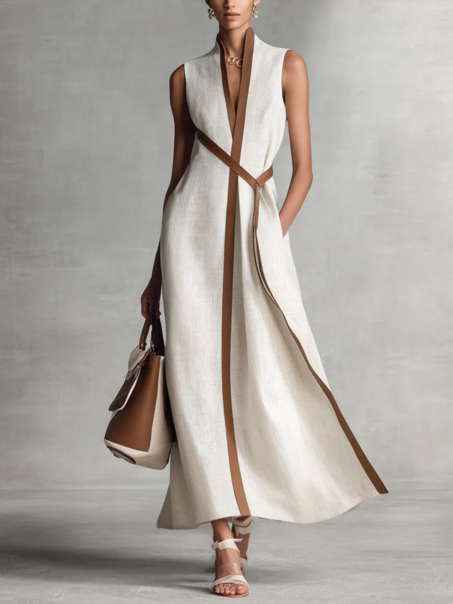 Bexley | Fließendes Maxikleid mit Wickeldesign