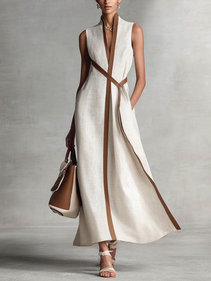 Bexley | Fließendes Maxikleid mit Wickeldesign