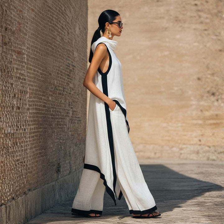 Cressa | Elegantes Leinen-Set mit Bluse und lässiger Hose
