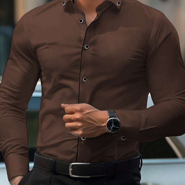 Zaxent | Elegante Langarmbluse mit Vintage-Details und klassischem Schnitt