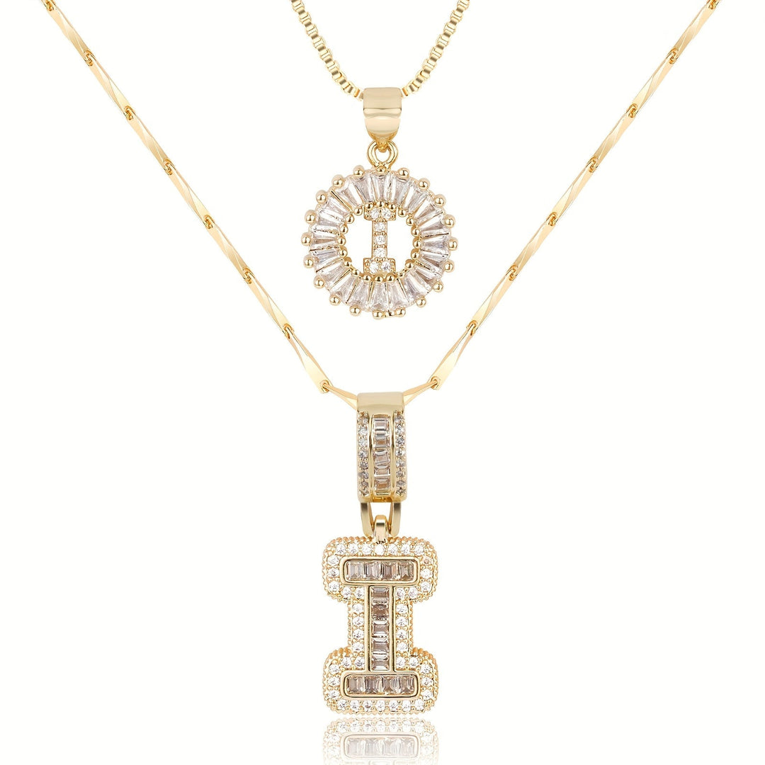 Primrose | Initialen-Halsketten mit 14k Diamanten (2 Stück)