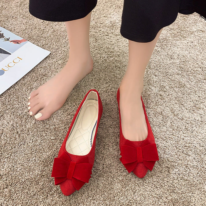 Daviella | Damenschuh mit modischer Schleife auf elegantem Blockabsatz