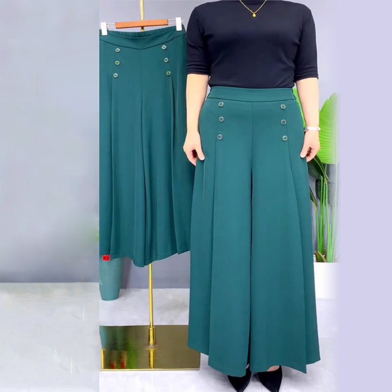 Ansira | Elegante, weit geschnittene Plissee-Hosen