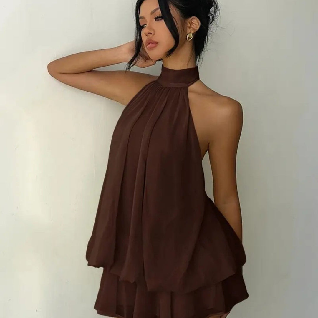 Meara | Elegantes Halterkleid für Sommerferien