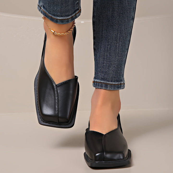 Darya | Elegante Sandalen mit Blockabsatz und quadrater Spitze