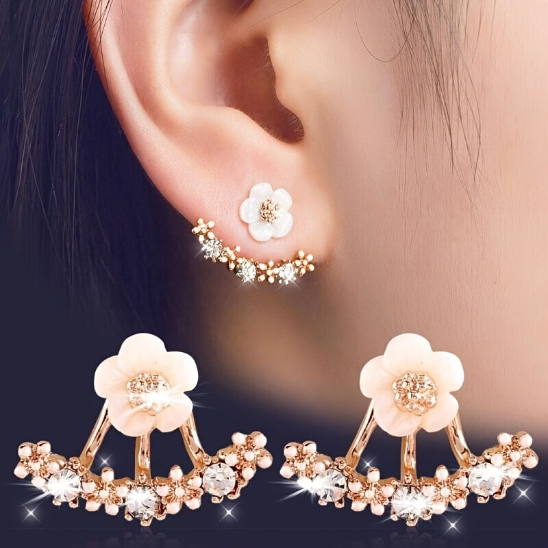 Faye | Elegante Blumenohrringe im koreanischen Stil