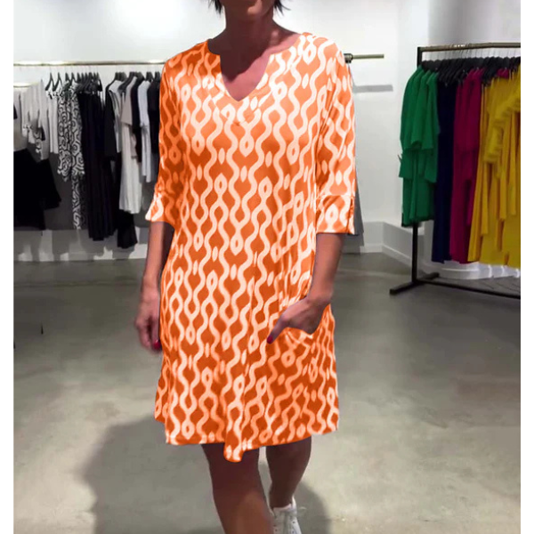 Brisa | Midi-Kleid Marga mit exklusivem Kragen