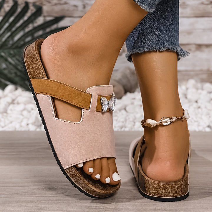 Yelena | Vintage-Stil Offene Sandalen