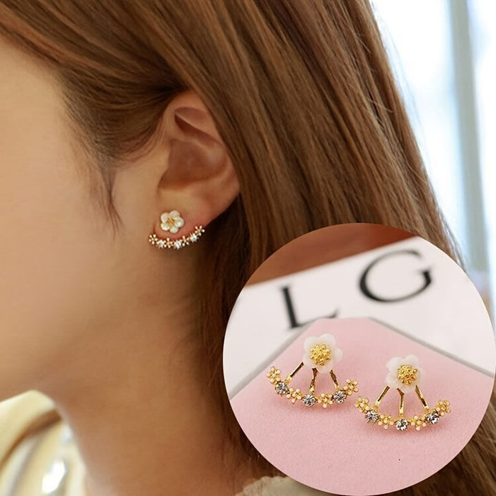 Faye | Elegante Blumenohrringe im koreanischen Stil