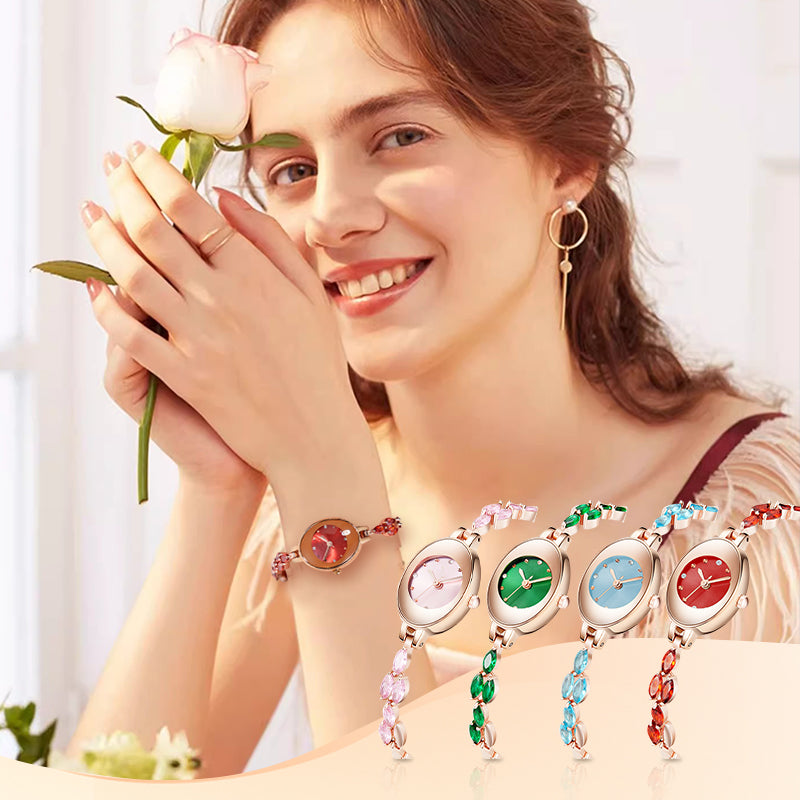 Doreya | Armbanduhr für Frauen mit bunten Zirkonias