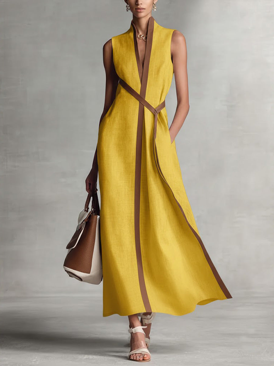 Bexley | Fließendes Maxikleid mit Wickeldesign