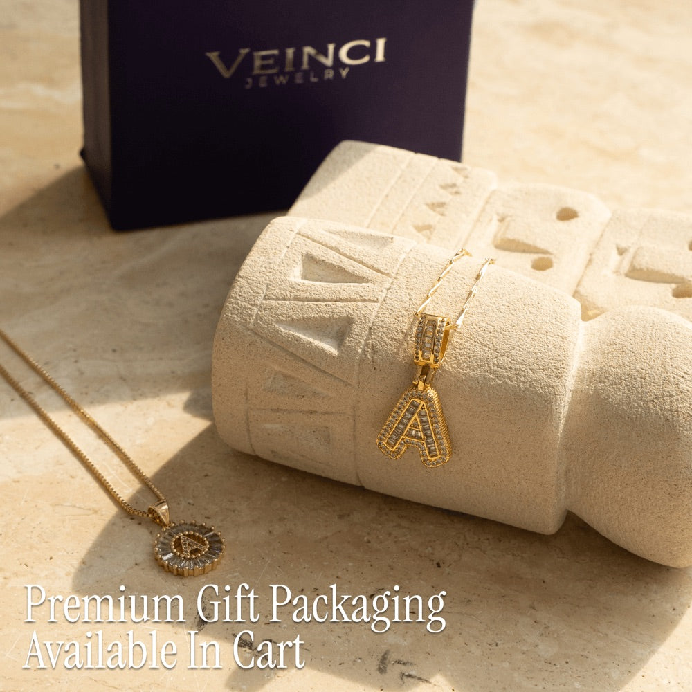 Primrose | Initialen-Halsketten mit 14k Diamanten (2 Stück)