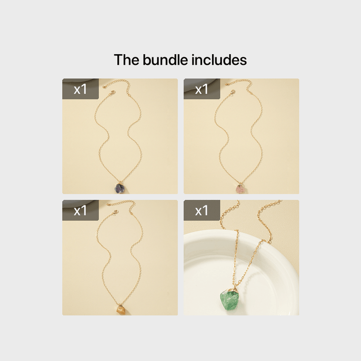 Taria | Minimalistische Halskette mit unregelmäßigem Anhänger aus 14K vergoldetem Material