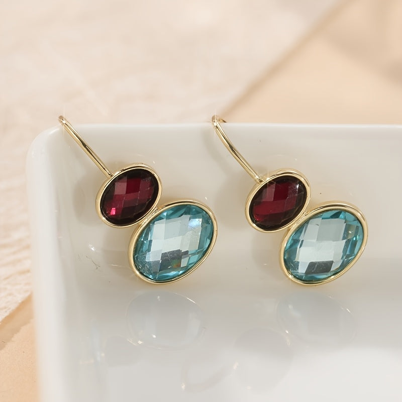 Perla | Ovalhängende Ohrringe mit Elegantem Handwerkdesign
