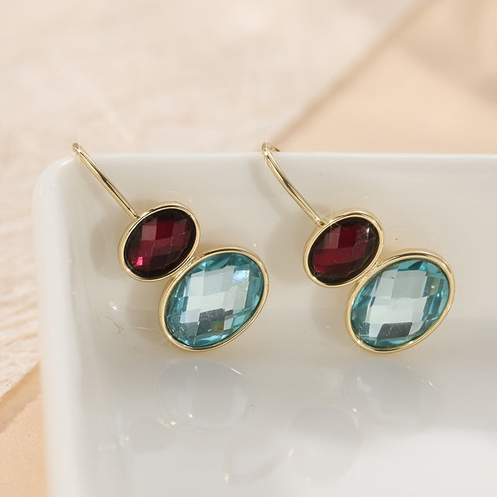 Perla | Ovalhängende Ohrringe mit Elegantem Handwerkdesign