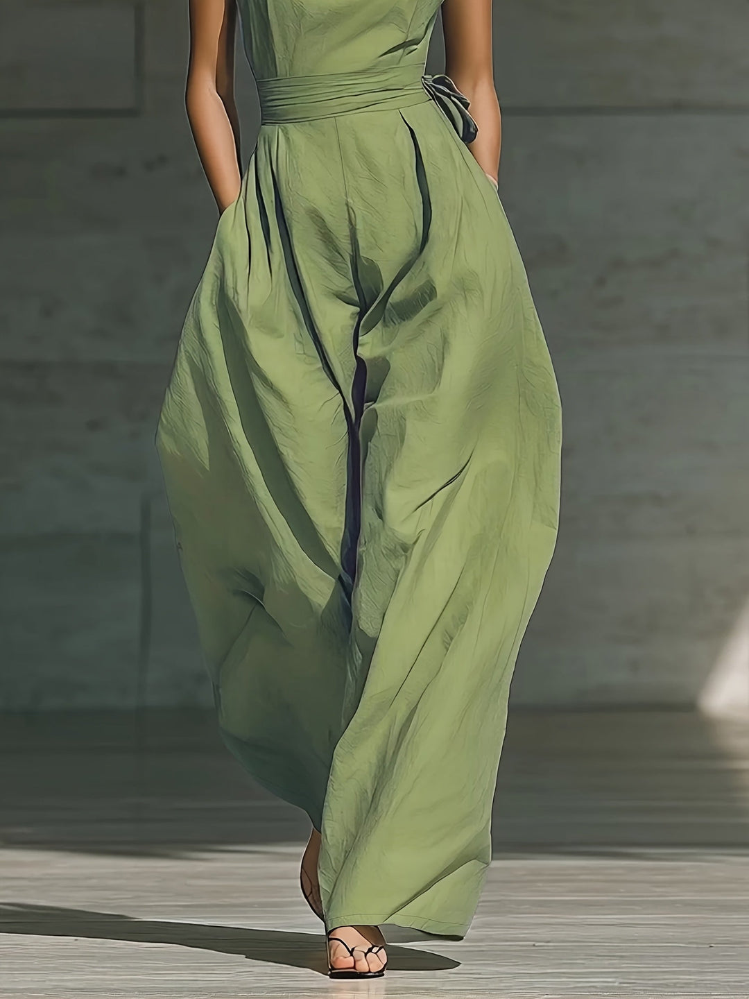 Juveth | Eleganter Ein-Schulter-Overall mit Weitem Bein und Definierter Taille
