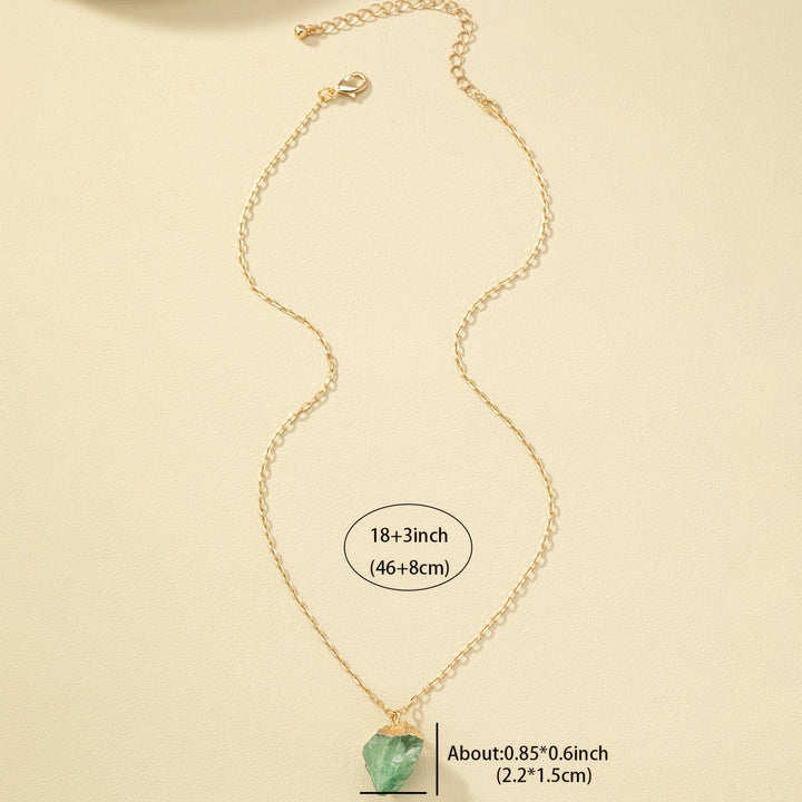 Taria | Minimalistische Halskette mit unregelmäßigem Anhänger aus 14K vergoldetem Material