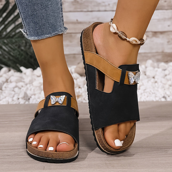 Yelena | Vintage-Stil Offene Sandalen