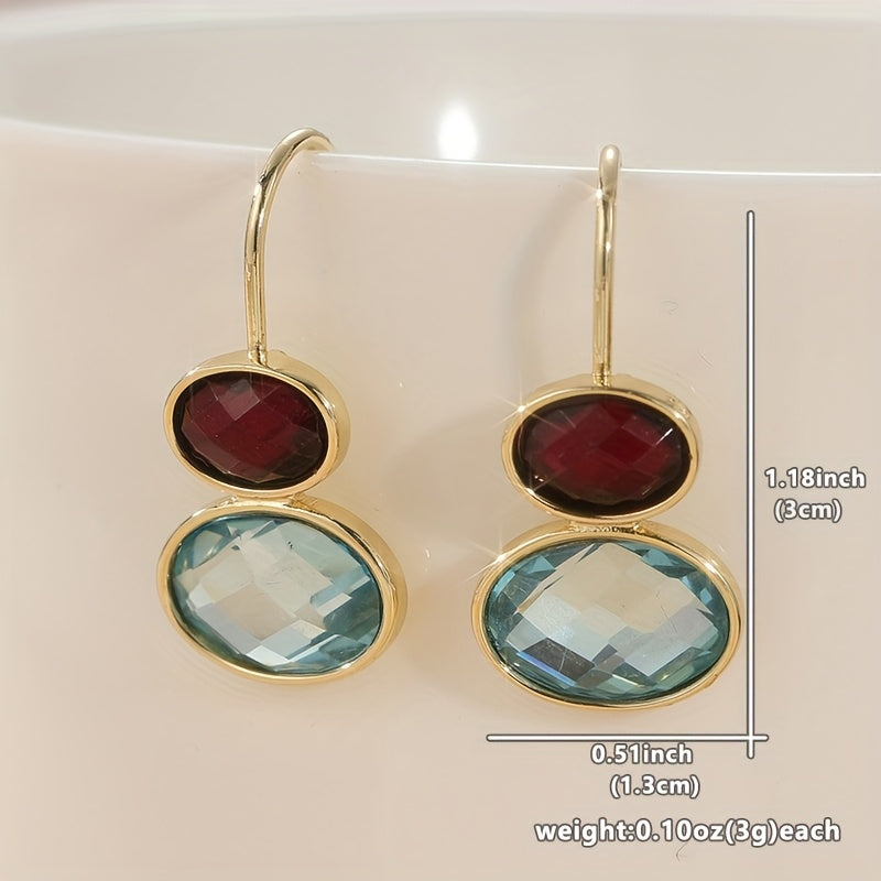 Perla | Ovalhängende Ohrringe mit Elegantem Handwerkdesign