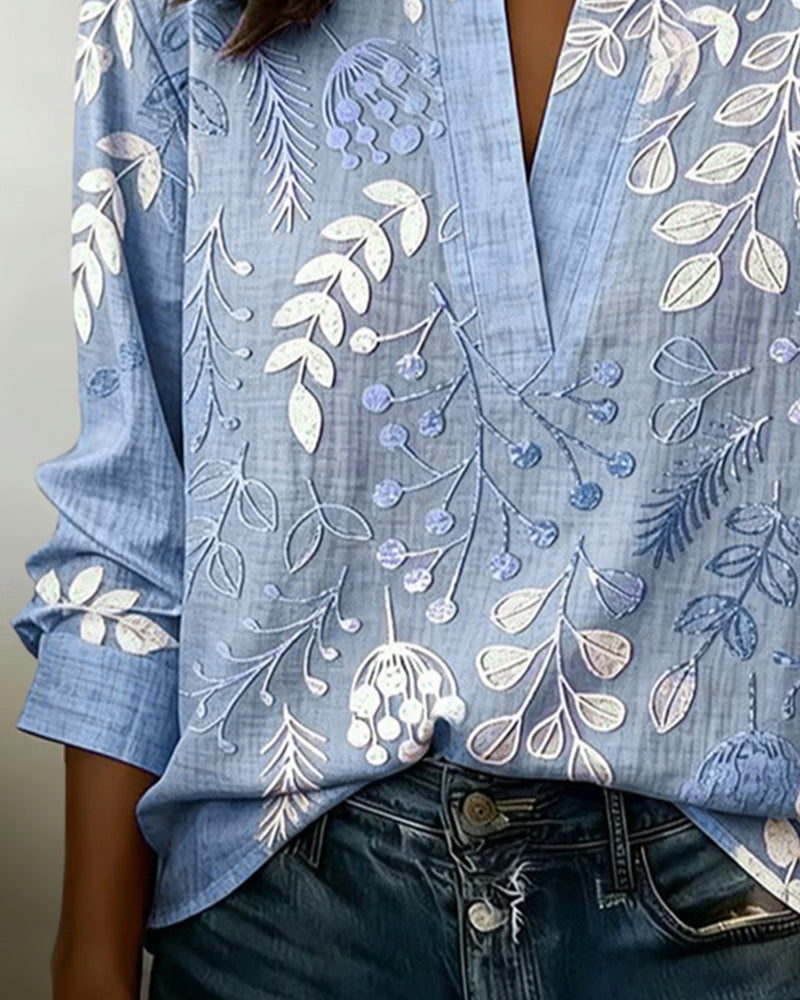 Kenzie | Bluse mit sanftem V-Design