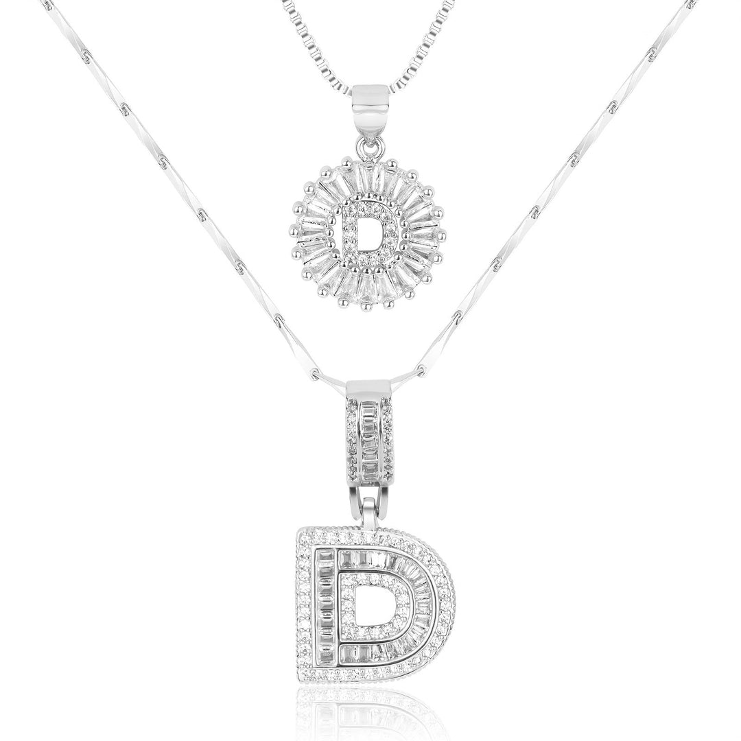 Primrose | Initialen-Halsketten mit 14k Diamanten (2 Stück)