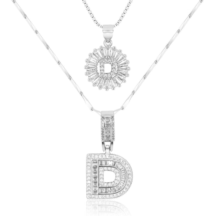 Primrose | Initialen-Halsketten mit 14k Diamanten (2 Stück)