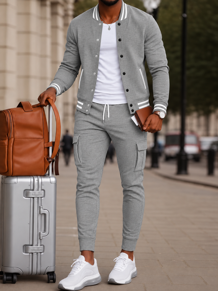 Durello | Flexible Passform Blazer und Hosen-Set für Herren