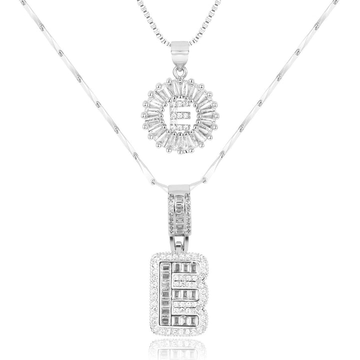 Primrose | Initialen-Halsketten mit 14k Diamanten (2 Stück)