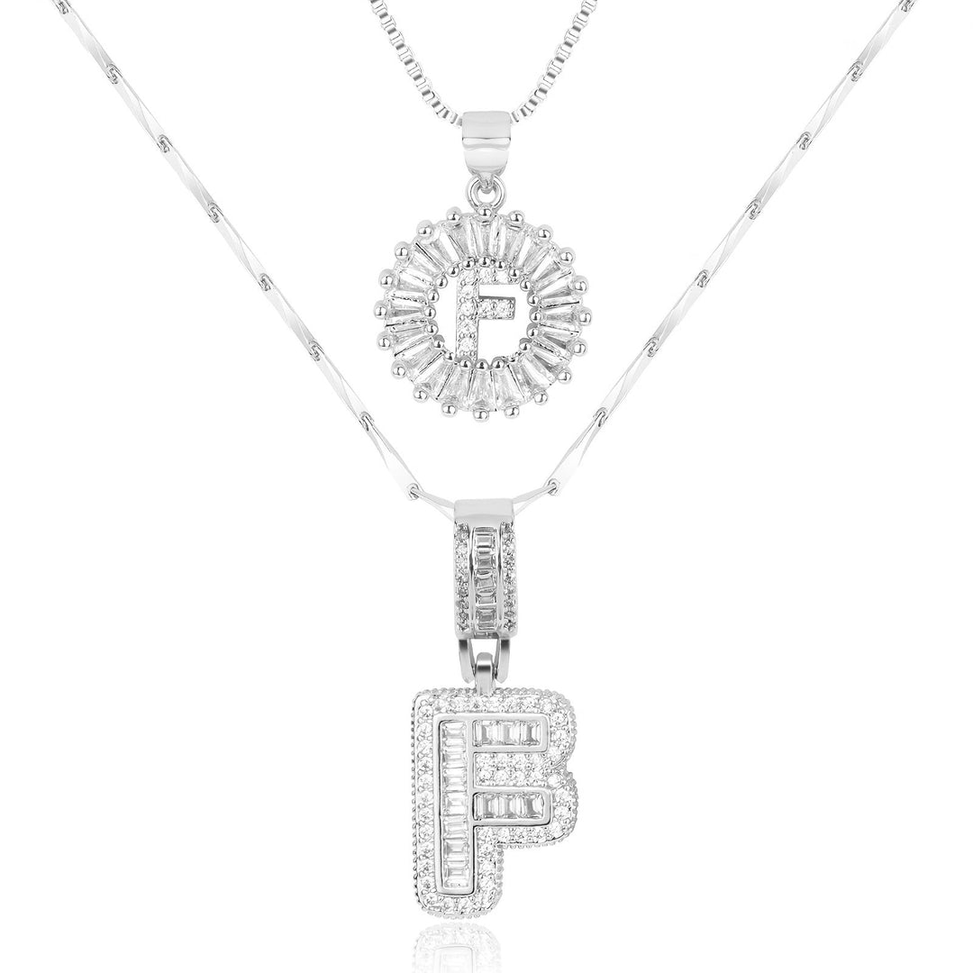Primrose | Initialen-Halsketten mit 14k Diamanten (2 Stück)
