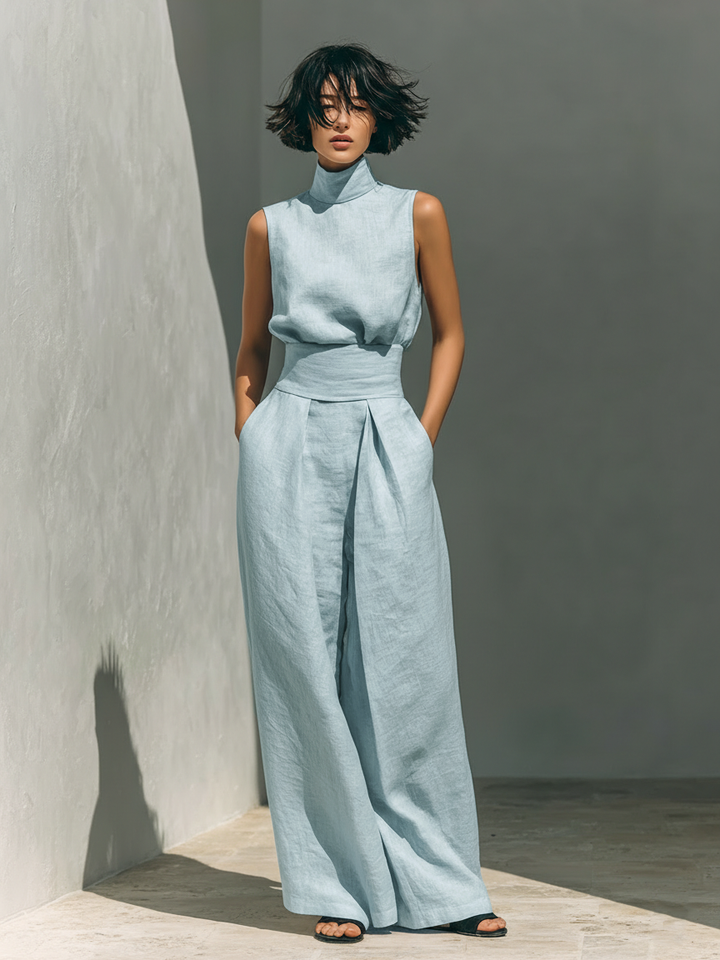 Jorevia | MINIMALISTISCHES SET MIT WEITEN HOSEN