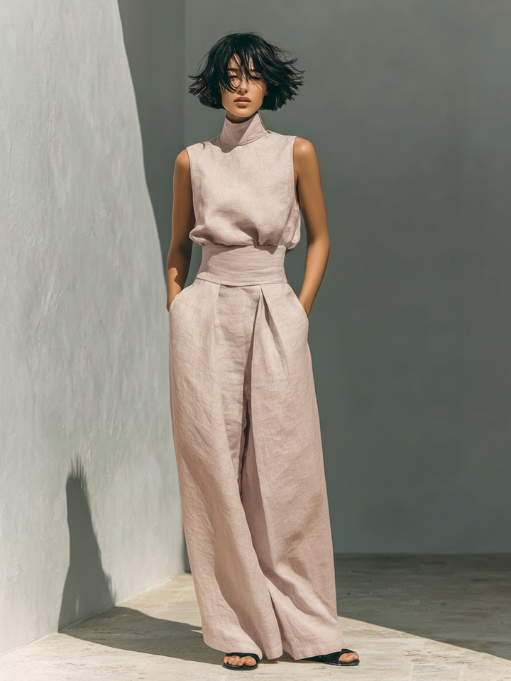 Jorevia | MINIMALISTISCHES SET MIT WEITEN HOSEN