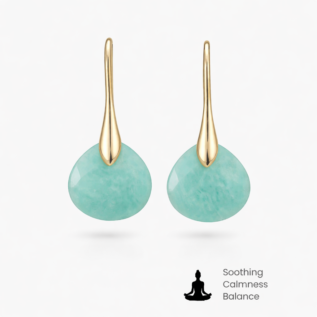 Gorella | Ohrringe aus Amazonit und Gold