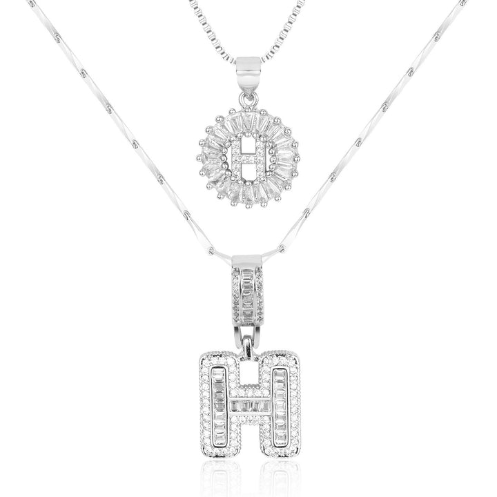 Primrose | Initialen-Halsketten mit 14k Diamanten (2 Stück)