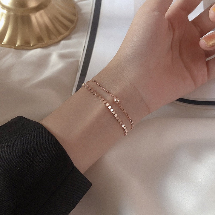 Siennae | Doppelschicht-Armband mit elegantem Design und zartem Sitz