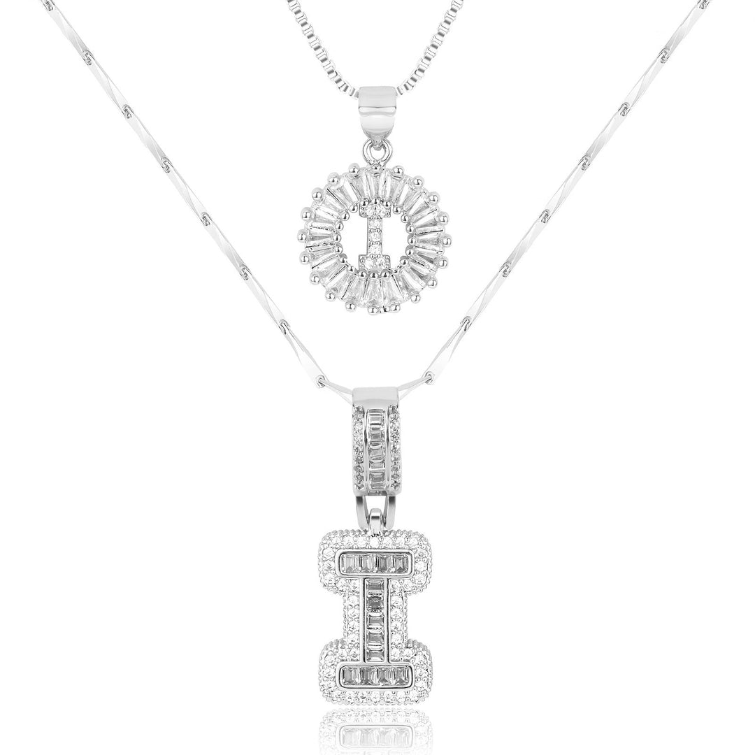 Primrose | Initialen-Halsketten mit 14k Diamanten (2 Stück)