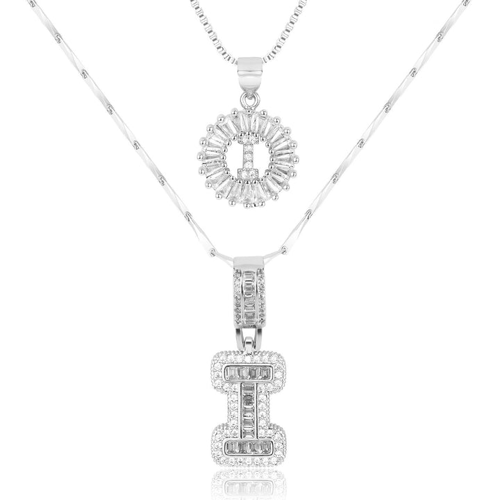 Primrose | Initialen-Halsketten mit 14k Diamanten (2 Stück)